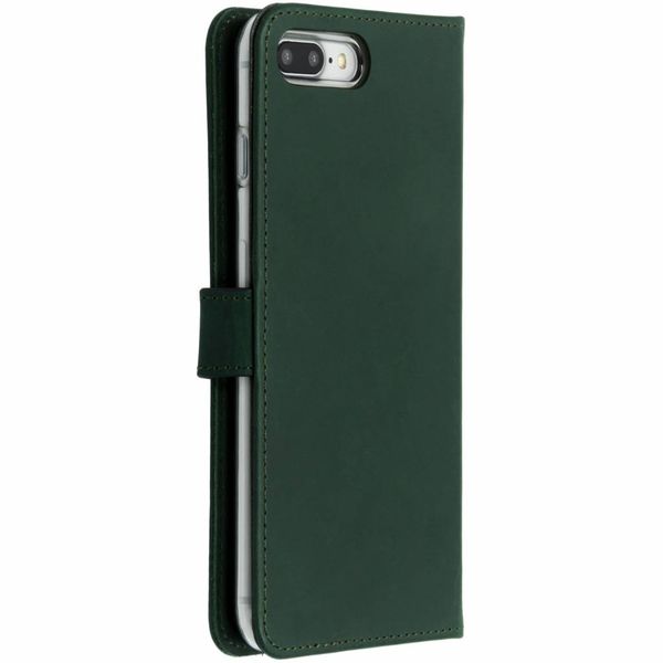 Selencia Étui portefeuille en cuir véritable Apple iPhone 8 Plus / 7 Plus - Vert