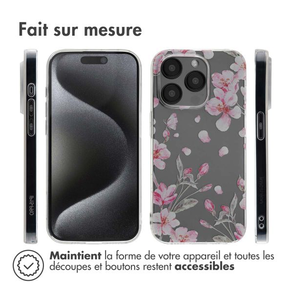 imoshion Coque Design Apple iPhone 15 Pro - Blossom Watercolor