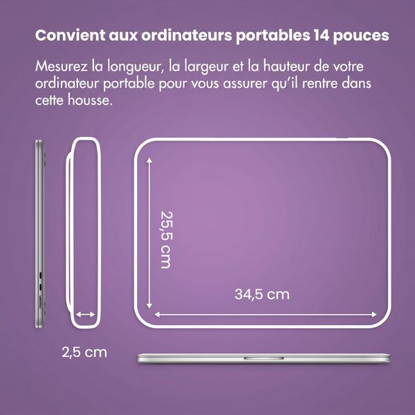 imoshion Pochette ordinateur avec compartiment 14 pouces - Sandstone