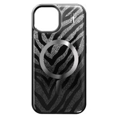 iDeal of Sweden Coque MagSafe transparente limitée Apple iPhone 17e / 16e / 15 / 14 / 13 - Zebra Mystique