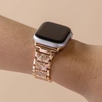 Selencia Bracelet à maillons scintillants Apple Watch | 38/40/41/42 mm - Rose Doré