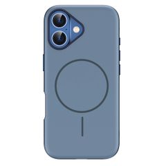 imoshion Coque arrière Color avec Thin MagSafe Ring Apple iPhone 16 - Bleu foncé