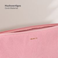 Selencia Pochette ordinateur Corduroy 13-14 pouces - Soft Blush