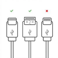 imoshion Braided USB-C vers câble USB - 2 mètre  - Noir