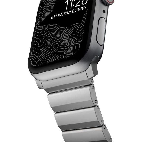 Nomad Bracelet à maillons en titane Apple Watch | 44/45/46/49 mm - Silver