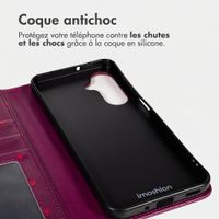 imoshion Étui de télephone portefeuille Design Samsung Galaxy A55 - Crush Check Coral Dust
