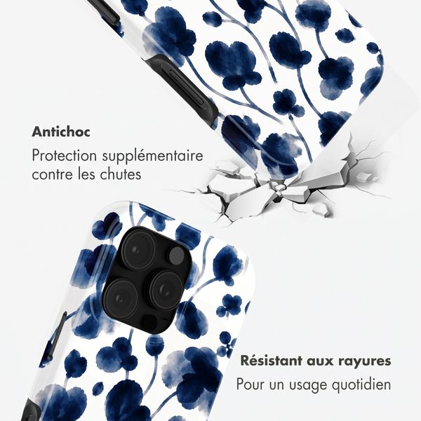 Selencia Coque arrière Vivid avec MagSafe Apple iPhone 16 Pro Max - Midnight Blossom