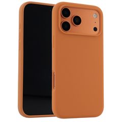 Accezz Coque Liquid Silicone avec MagSafe Apple iPhone 17 Pro - Orange