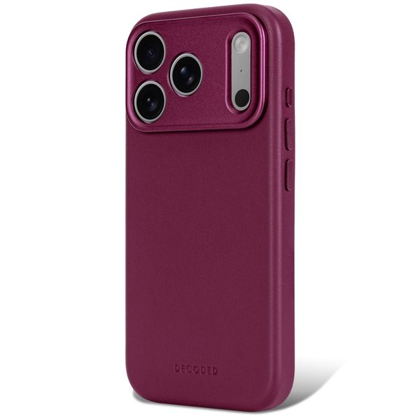Decoded Coque en cuir MagSafe Apple iPhone 18 Pro Max / 17 Pro Max - Aubergine