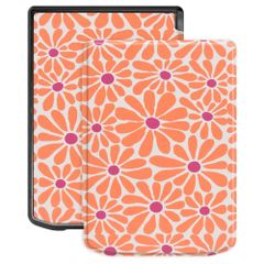 imoshion Design Slim Hard Case Sleepcover Pocketbook Verse / Verse Lite / Verse Pro / Vivlio Light / Light HD - Orange Flowers Connect