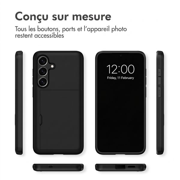 imoshion Coque arrière avec porte-cartes Samsung Galaxy S26 FE - Noir