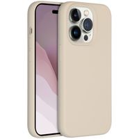 Accezz Coque Liquid Silicone Apple iPhone 14 Pro - Stone