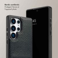 Selencia Coque de télephone Nova avec cordon et porte-cartes Samsung Galaxy S25 Ultra - Noir