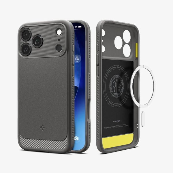 Spigen Coque Rugged Armor MagSafe Apple iPhone 17 Pro Max - Grey