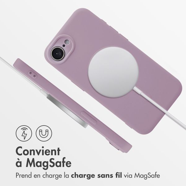 imoshion Coque Couleur avec MagSafe Apple iPhone 17e / 16e - Violet