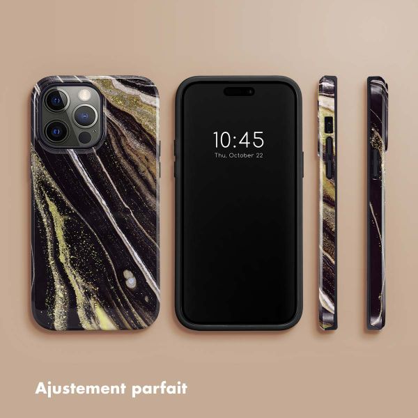 Selencia Coque arrière Vivid Apple iPhone 14 Pro Max - Chic Marble
