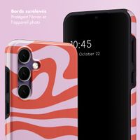 Selencia Coque arrière Vivid Samsung Galaxy S24 FE - Dream Swirl Pink