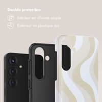 Selencia Coque arrière Vivid Samsung Galaxy S25 - Desert Waves Beige