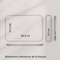 Selencia Housse laptop teddy 15-16 pouces - Checks