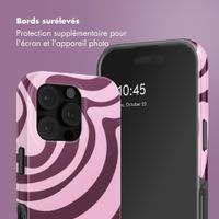 Selencia Coque arrière Vivid avec MagSafe Apple iPhone 16 Pro - Wavy Swirl Pink Plum