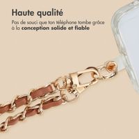 imoshion Ensemble de cordons de téléphone en cuir PU – Marron