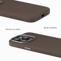 Accezz Coque arrière Mesh avec MagSafe Apple iPhone 15 Pro - Marron