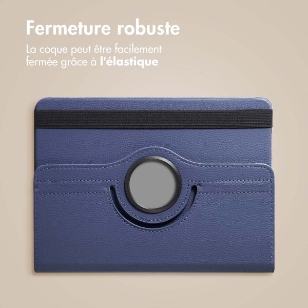 imoshion Coque tablette rotatif à 360° Samsung Galaxy Tab S9 11.0 pouces / S10 Lite / S10 FE / S9 FE 10.9 pouces - Bleu foncé