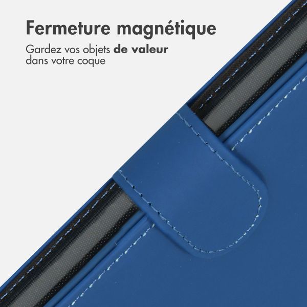 Accezz Étui de télephone Wallet Apple iPhone 14 Pro - Bleu foncé