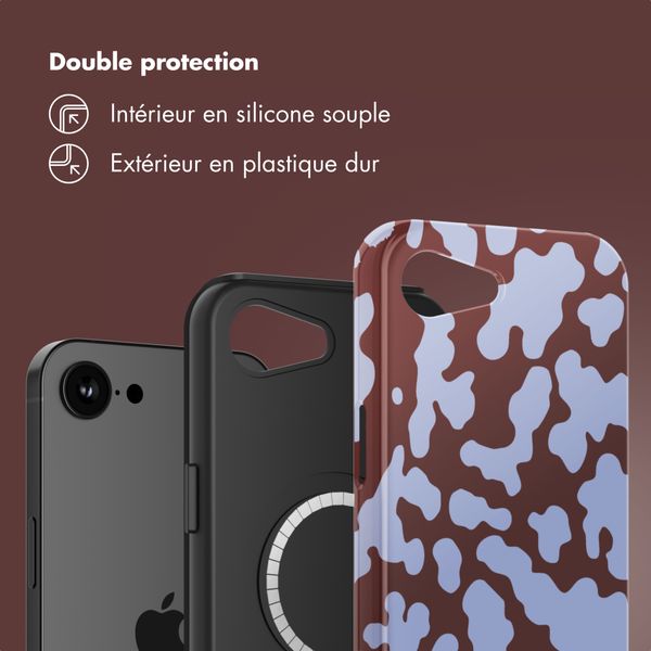 Selencia Coque arrière Vivid avec MagSafe Apple iPhone 17e / 16e - Moo'd Lavender Glow