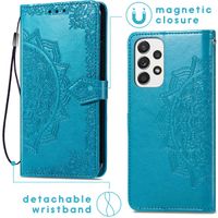 imoshion Etui de télephone Mandala Samsung Galaxy A53 - Turquoise