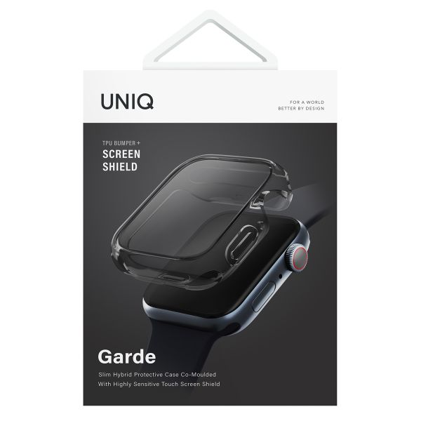 Uniq Coque Garde Hybrid Apple Watch 7 / 8 / 9 - 45 mm - Smoked (Tinted Grey)