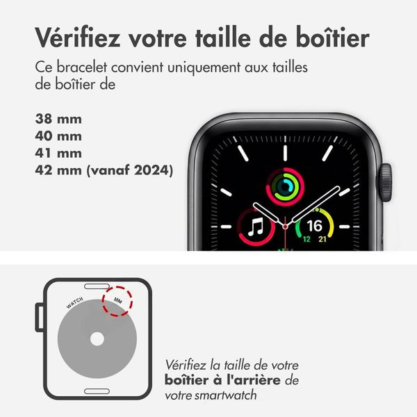 Burga Bracelet acier Apple Watch | 38/40/41/42 mm - Argent