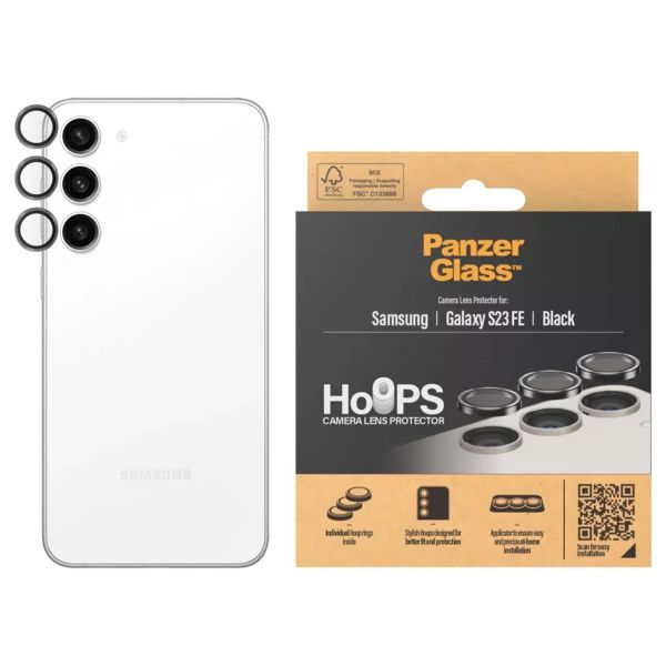 PanzerGlass Protection Caméra Hoops Optic Rings Samsung Galaxy S23 FE