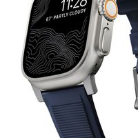 Nomad Bracelet robuste FKM Apple Watch | 44/45/46/49 mm - Argent / Bleu