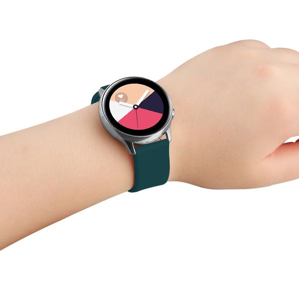 imoshion Bracelet silicone Samsung Galaxy Watch 4 / 5 / 6 / 7 / FE (20 mm) - Vert foncé