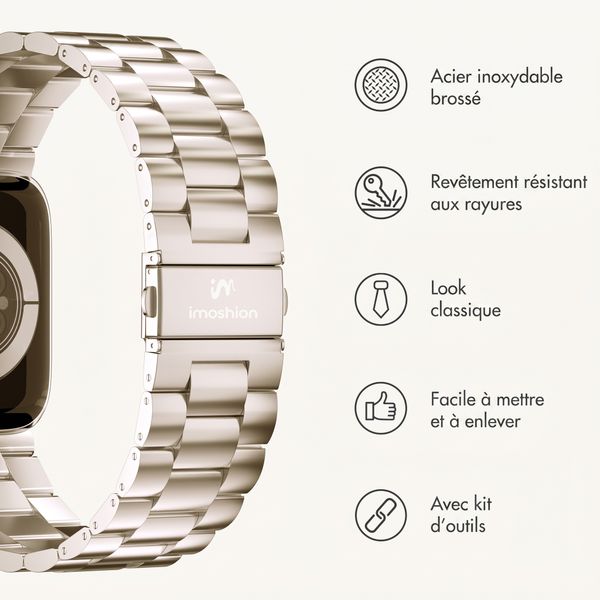 imoshion Bracelet acier Apple Watch | 38/40/41/42 mm - Starlight