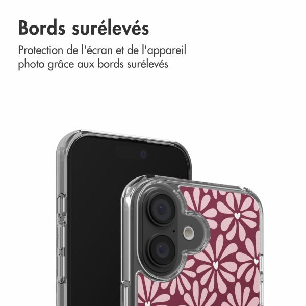 imoshion Coque Design Apple iPhone 16 - Bloom Love Blush