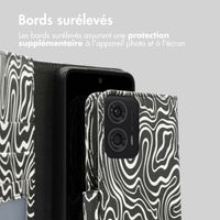 imoshion Étui de télephone portefeuille Design Motorola Moto G24 Power - Black And White