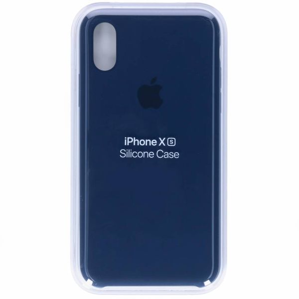 Apple Coque en silicone Apple iPhone X / Xs - Midnight Blue