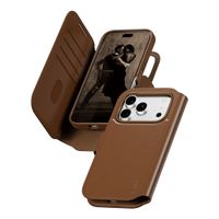 CARE by PanzerGlass Étui de télephone portefeuille Tango 2 en 1 avec MagSafe Apple iPhone 18 Pro / 17 Pro - Marron