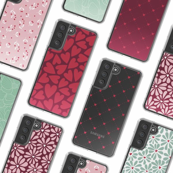 imoshion Coque Design Samsung Galaxy S21 FE - Hearty Coral Dust