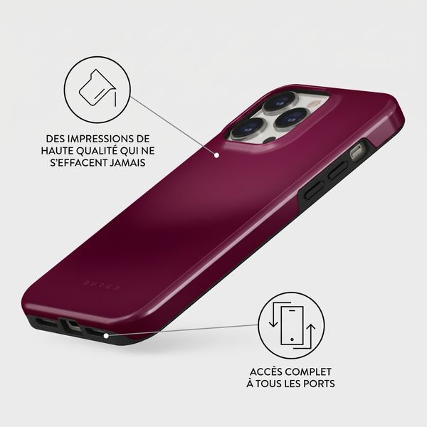 Burga Coque Tough MagSafe Apple iPhone 14 Pro - Dark Cherry