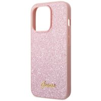Guess Coque Glitter Flakes Apple iPhone 14 Pro Max - Rose