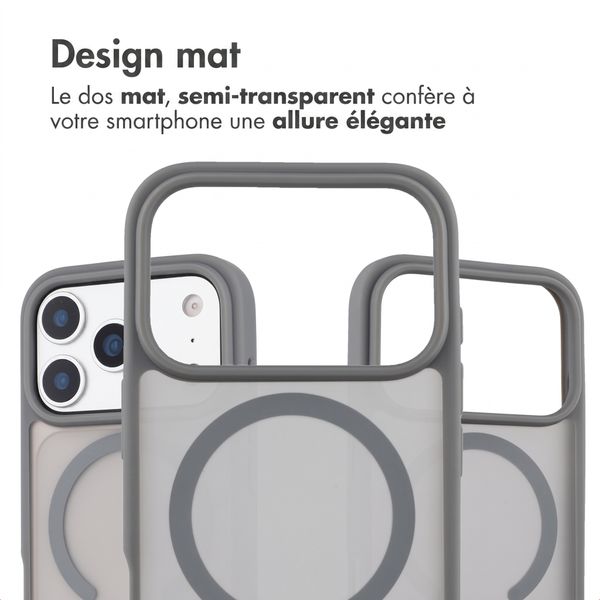 imoshion Coque Color Guard avec MagSafe Apple iPhone 18 Pro / 17 Pro - Gris