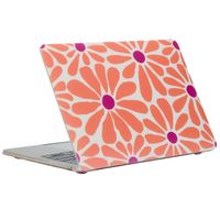 imoshion Coque Design Laptop Apple MacBook Pro 16 pouces (2021 / 2023 M3 / 2024 M4 / 2026 M5) - Orange Flower Connect