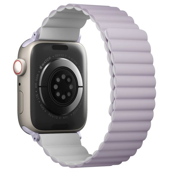 Uniq Bracelet Revix réversible Apple Watch | 44/45/46/49 mm - Lilac / White