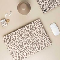Selencia Coque Laptop Sabi imprimé panthère Apple MacBook Pro 14 pouces (2021 / 2023 M3 chip / 2024 M4 chip / 2025 M5 chip) - Soft Ivory