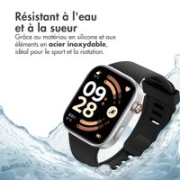 imoshion Bracelet silicone Xiaomi Smart Band 9 Pro / 8 Pro / Redmi Watch 6 / 5 / 4 - Noir