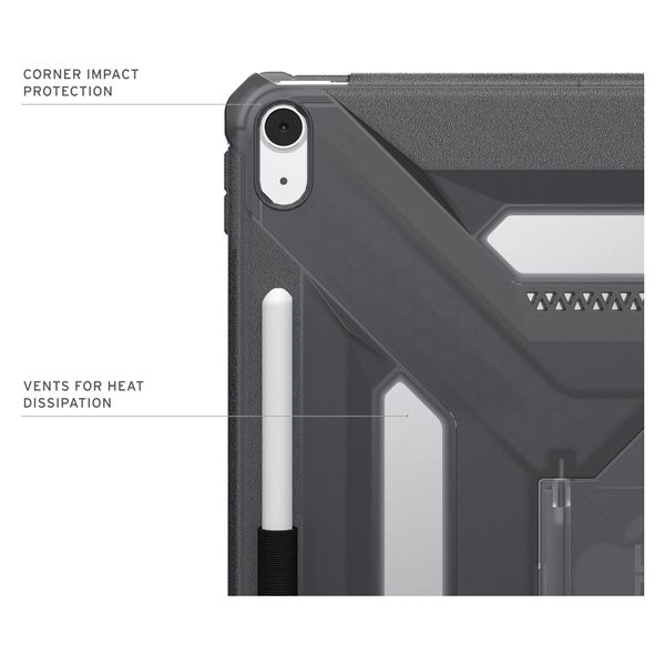 UAG Coque arrière Scout Plus avec support Scout Apple iPad Air 13 pouces (2026) M4 / (2025) M3 / (2024) M2 - Ash