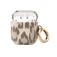 Selencia Coque Sabi motif panthère  Apple Airpods 1 / 2 - Soft Ivory
